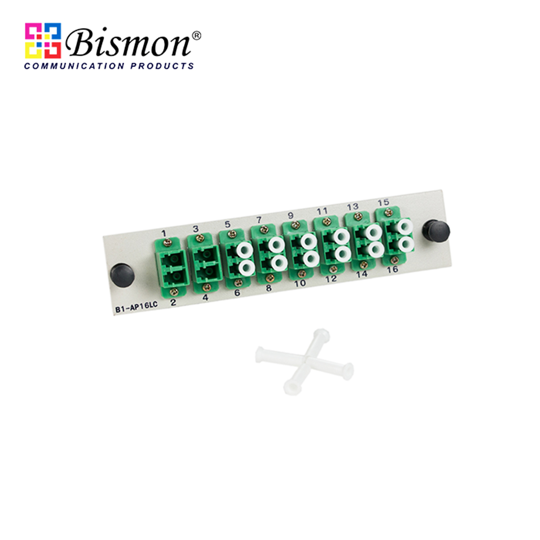 16 LC/APC Snap-in adapter Plate Single-mode Full set